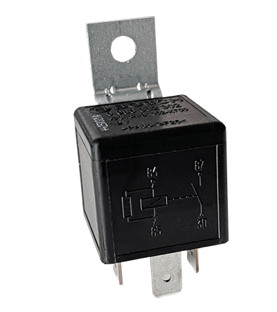 Minirelä, 12V, 30A, slutande, motstånd, fästöra