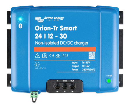 Orion-Tr Smart 24/12-30A, DC-DC m. laddkurva, oisolerad