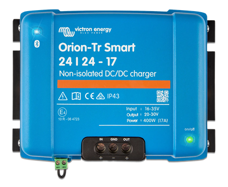 Orion-Tr Smart 24/24-17A, DC-DC m. laddkurva, oisolerad