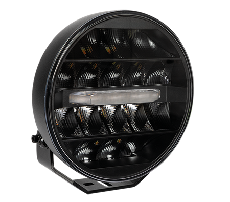 OPTIBEAM Elites 9, vit/orange DRL 9"