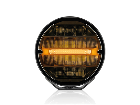 OPTIBEAM Elites 9, vit/orange DRL 9" Heated