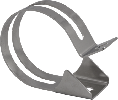 Rörklammer, extraljus, Ø76mm