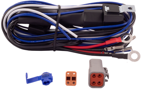 Extraljuskablage för 1 ljus, med relä och 4-pol DTP