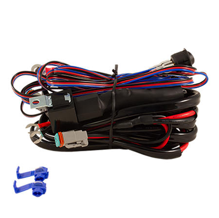 Extraljuskablage för 3 ljus, med relä och 2-pol DT, brytare