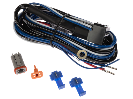 Extraljuskablage för 1 ljus, med relä och 4-pol DT