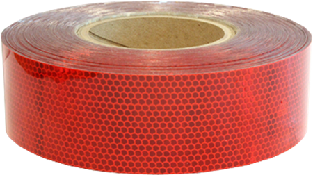 Reflextejp, 50m x 50,8mm, Röd