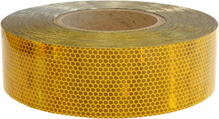 Reflextejp, 50m x 50,8mm, Gul