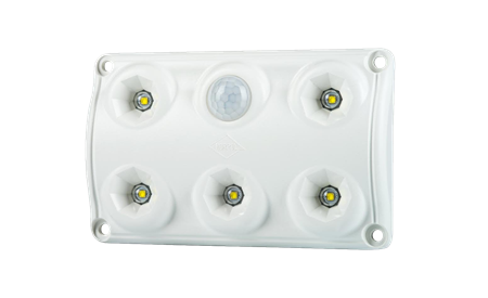 Innerbelysning 5 LED, 10W, PIR, 0,5m, DV