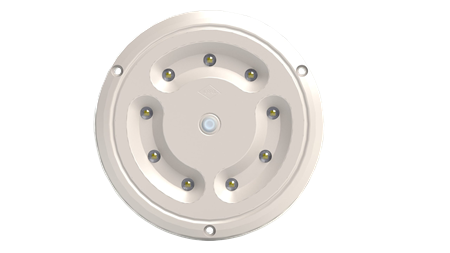 Innerbelysning rund, 3,6W/12W, switch, 0,5m, DV