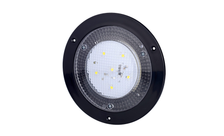 Innerbelysning rund, 7,3W, svart, 0,45m, DV