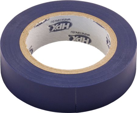 Isoleringstejp, Blå, 10m x 15mm, 10-pack