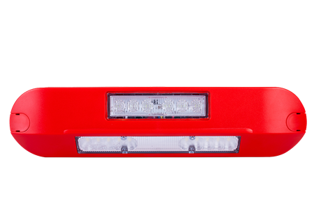 Scenelight röd med blixtljus, Blå, XA2, 0,5m, DV