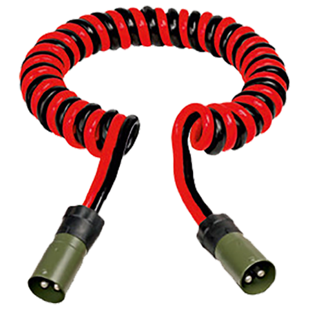 Spiralkabel med natokontakt