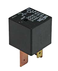 Minirelä, 12V, 70A, slutande