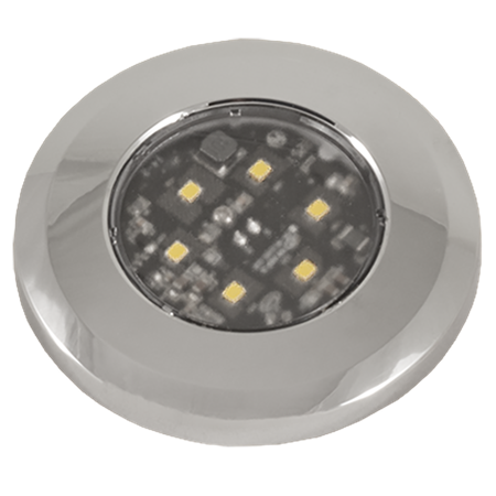 WLJ-WC 3" Vit, Krom, 5,4W, LED, DV