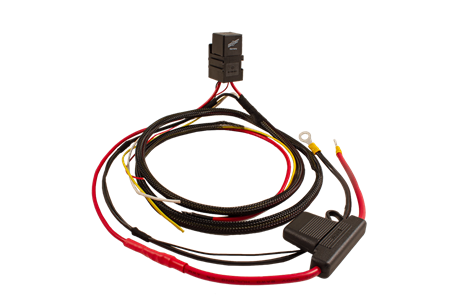 Extraljuskablage för 1 ljus, med relä + DRL