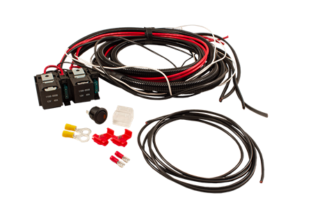 Extraljuskablage för 4 ljus, med dubbla relä, DRL