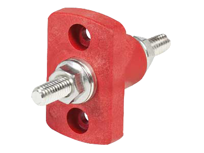 Kopplingsplint 1xM8, Röd