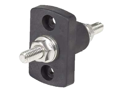 Kopplingsplint 1xM8, Svart