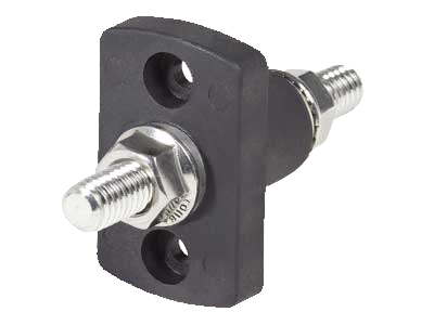 Kopplingsplint 1xM10, Svart