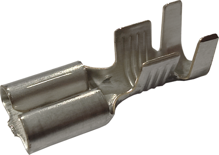 Flatstiftshylsa, oisolerad, 6.3x0.8mm, 2.5-6.0mm²