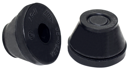 Kabelgenomföring, VET-HYLSA, CR, SVART, PG7, 5-7mm