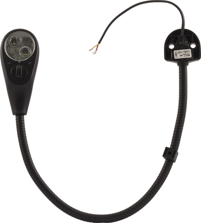 Läslampa LED 400mm arm, Vit/röd, DV