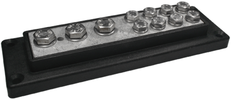 Kopplingsplint 3x50 + 8x16mm, Svart