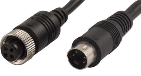 Adapter 4-pin (hona) till Mini-DIN (hane)