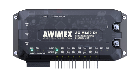 AXIXLINK AC-MS80-D1, Styrsystem, 10-in/8-ut, CAN, 12V