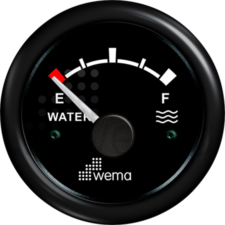 Vatteninstrument 240-30 ohm, svart