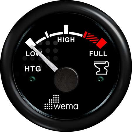 Septiktanksinstrument 240-30 ohm, svart