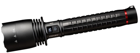 Coast XP80R uppladdningsbar ficklampa, display