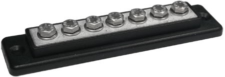 Kopplingsplint 7x6mm, Svart