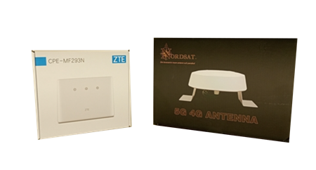 4G Paket, antenn och router