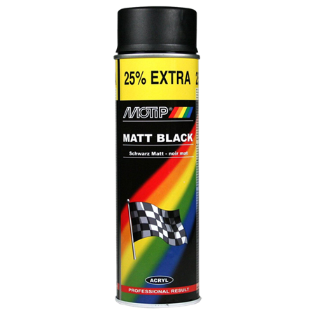 Lackfärg mattsvart, MOTIP, 500ml