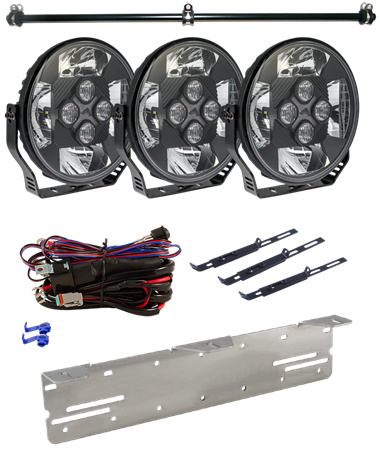 Extraljuskit, 3-pack, 7" OPTIBEAM Gen III Se7en