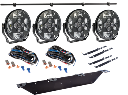 Extraljuskit, 4-pack, 9" OPTIBEAM Gen III Nin9