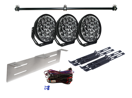 Extraljuskit, 3-pack, W-light W9 Phoenix  9", Extraljus, 160W, DV