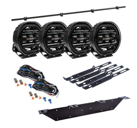 Extraljuskit, 4-pack, W-light Fury 7" LED