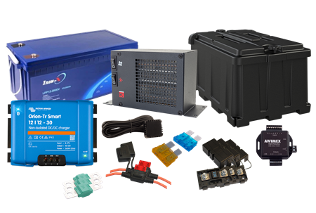 Värmekit med batteri, 12V, 200Ah