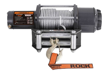 IronX, 12V elektrisk vinsch 2268kg, stålvajer 15m