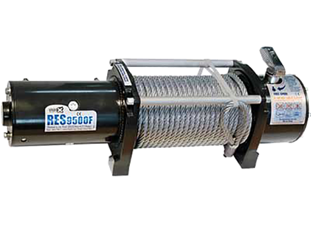 IronX, 12V elektrisk vinsch 4313kg, stålvajer 28m