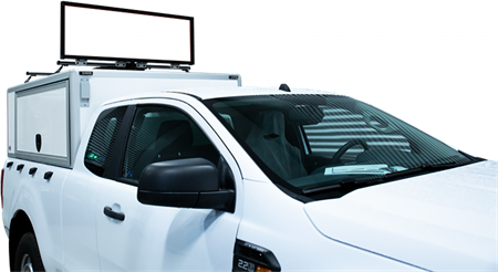 Vikbar budskapsskylt, 1300mm, dubbelsidig