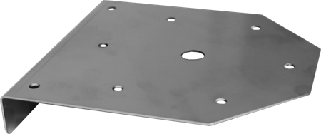 Fäste för Planmontage, Rostfri