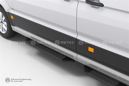 Sidosteg sidodörr LH VW Crafter FWD 2017- MAN TGE FWD 2017- Svart