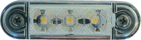 Positionsljus PRO-SLIM, Vit, 12V