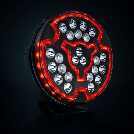 FREEDOM MAXIMUM glow arbetsljus 7", vit/röd pos., Focused beam