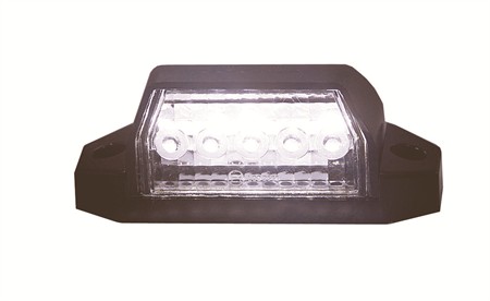 IZE LED nummerskyltsbelysning 4 LED, 24V, 2,5m kabel