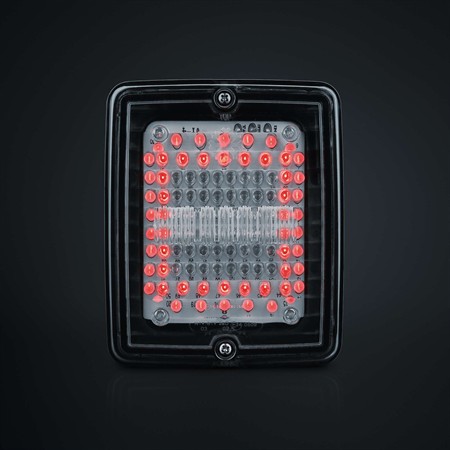 IZE LED 3 funk. bakljus square, Bak/Broms/Blinker, 24V